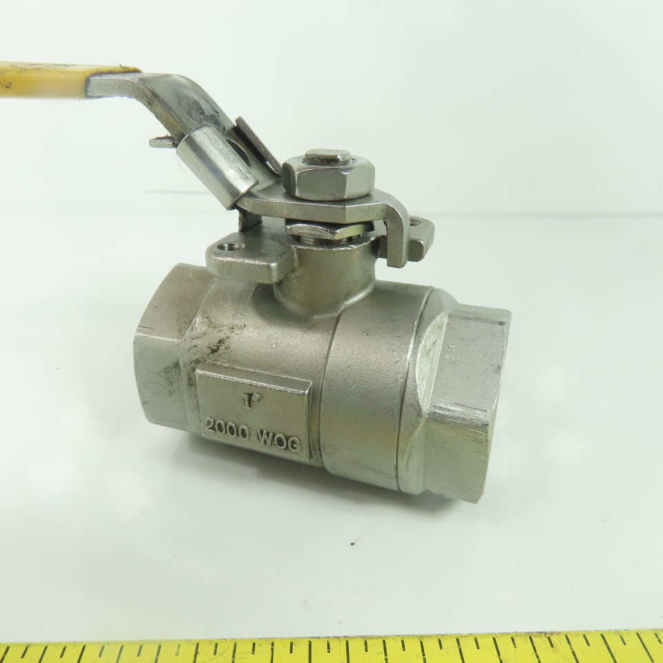 Flow-Tek S70.316 1" Stainless Steel Ball Valve CF8M 2000WOG