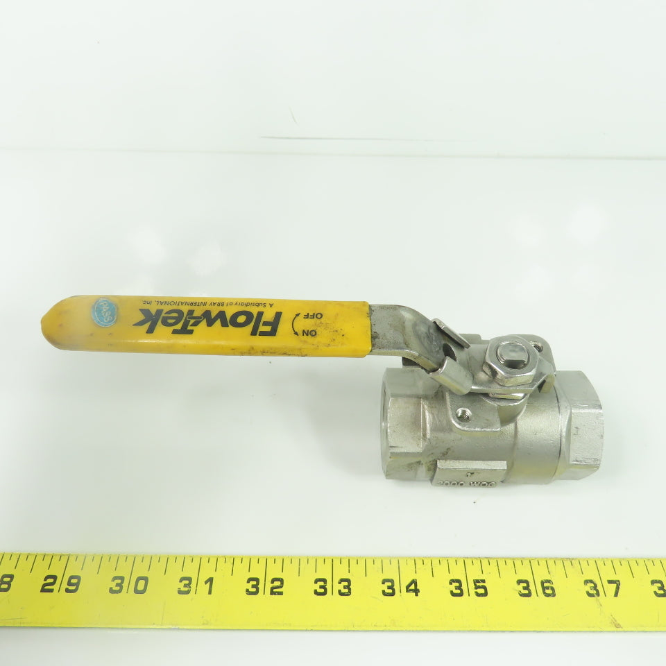 Flow-Tek S70.316 1" Stainless Steel Ball Valve CF8M 2000WOG