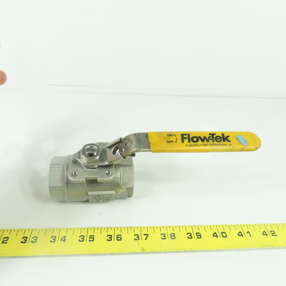 Flow-Tek S70.316 1" Stainless Steel Ball Valve CF8M 2000WOG