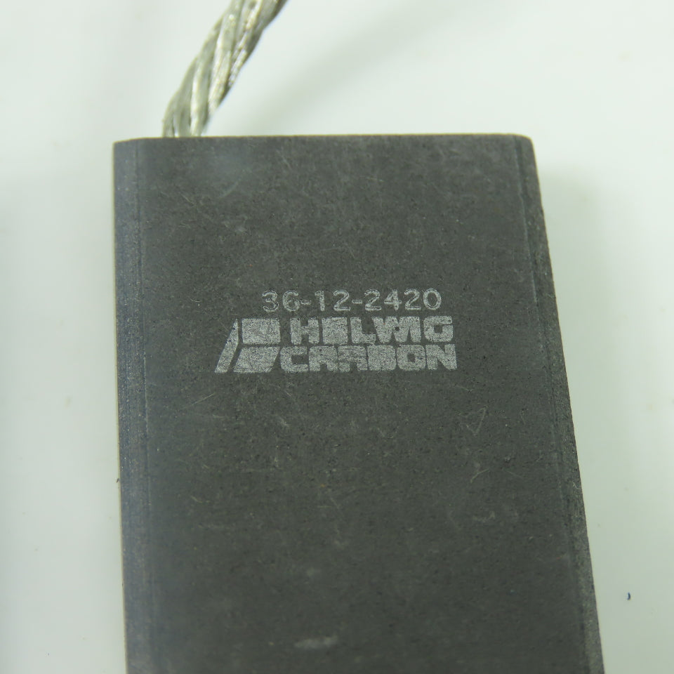Helwig Carbon 36-12-2420 Carbon Electric Motor Brush 2" x 1" x 3/8" Lot Of 4