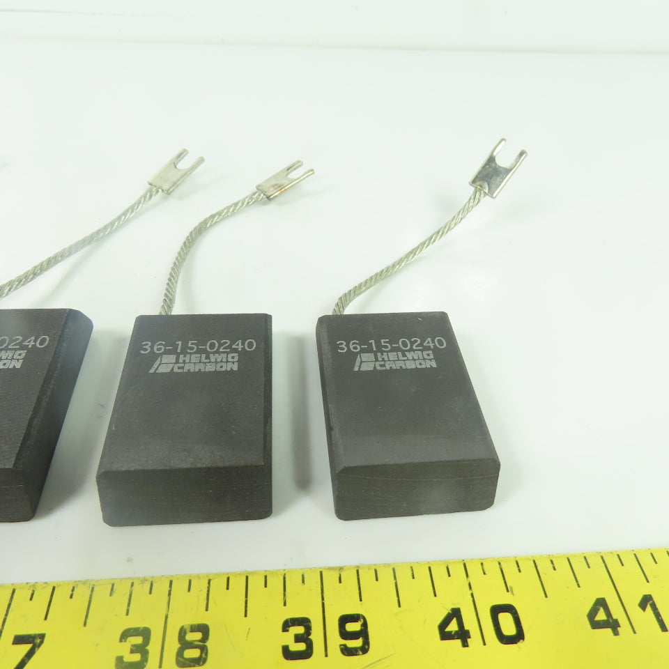 Helwig Carbon 36-15-0240 Carbon Electric Motor Brush 2" x 1-1/4" x 1/2" Lot Of 5