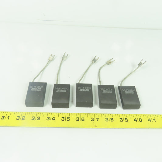 Helwig Carbon 36-15-0240 Carbon Electric Motor Brush 2" x 1-1/4" x 1/2" Lot Of 5
