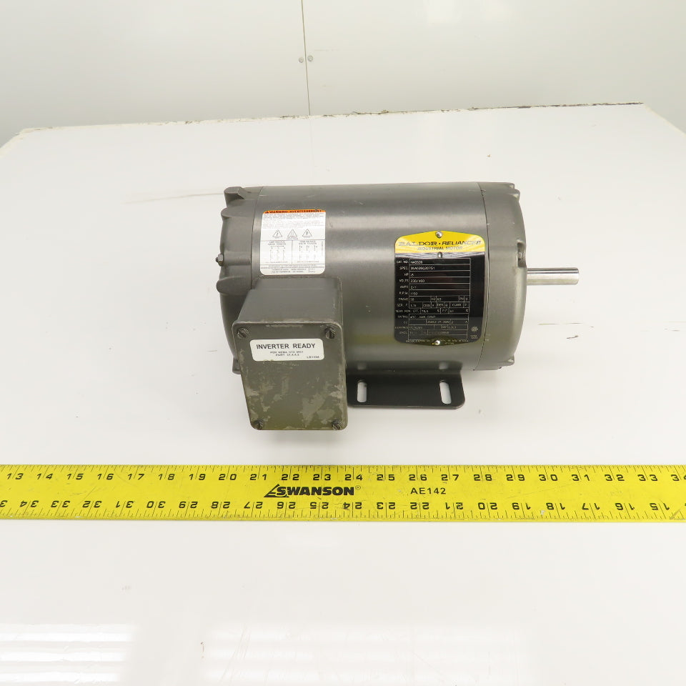 Baldor NM3539 .5HP AC Electric Motor 1150RPM 208-230/460V 3PH 56 Frame Tested