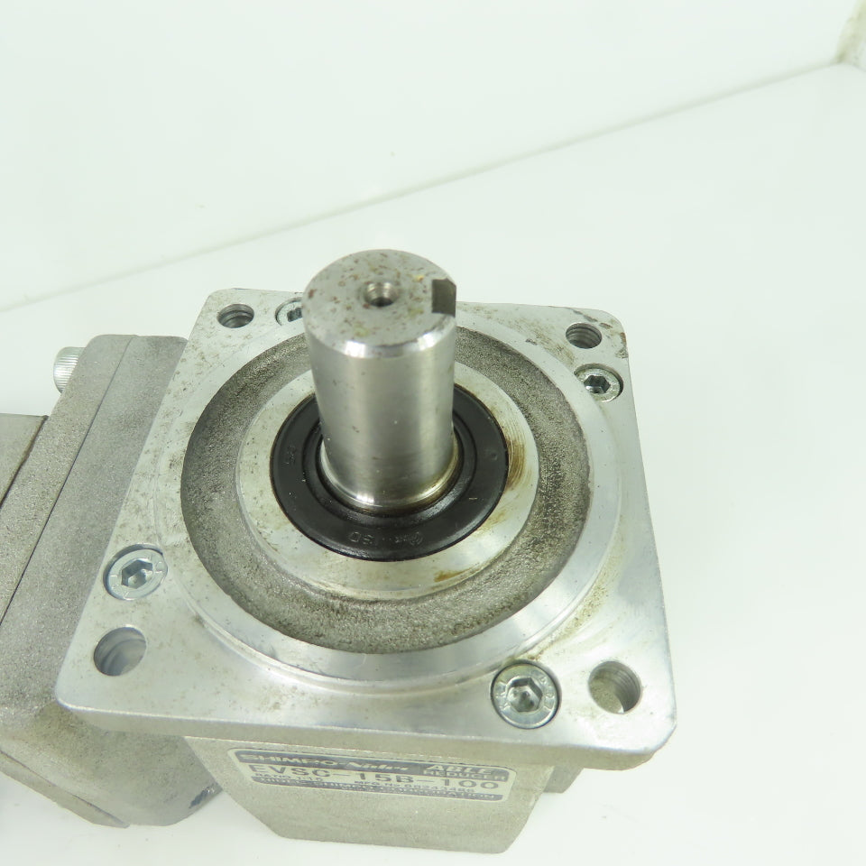 Nidec Shimpo EVSC-15B-100 1:15 Ratio Gear Reducer W/ M-Z1-IAA100-TA Servo Motor