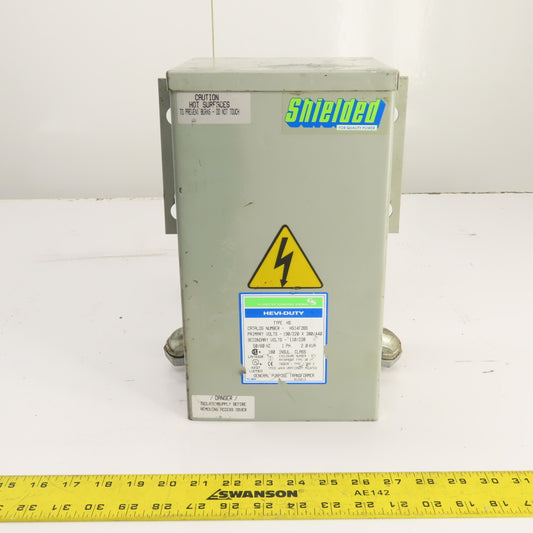Hevi-Duty HS14F2BS 2.0kVA 1PH Transformer Pri 220/440 Sec 110/220 50/60HZ Tested