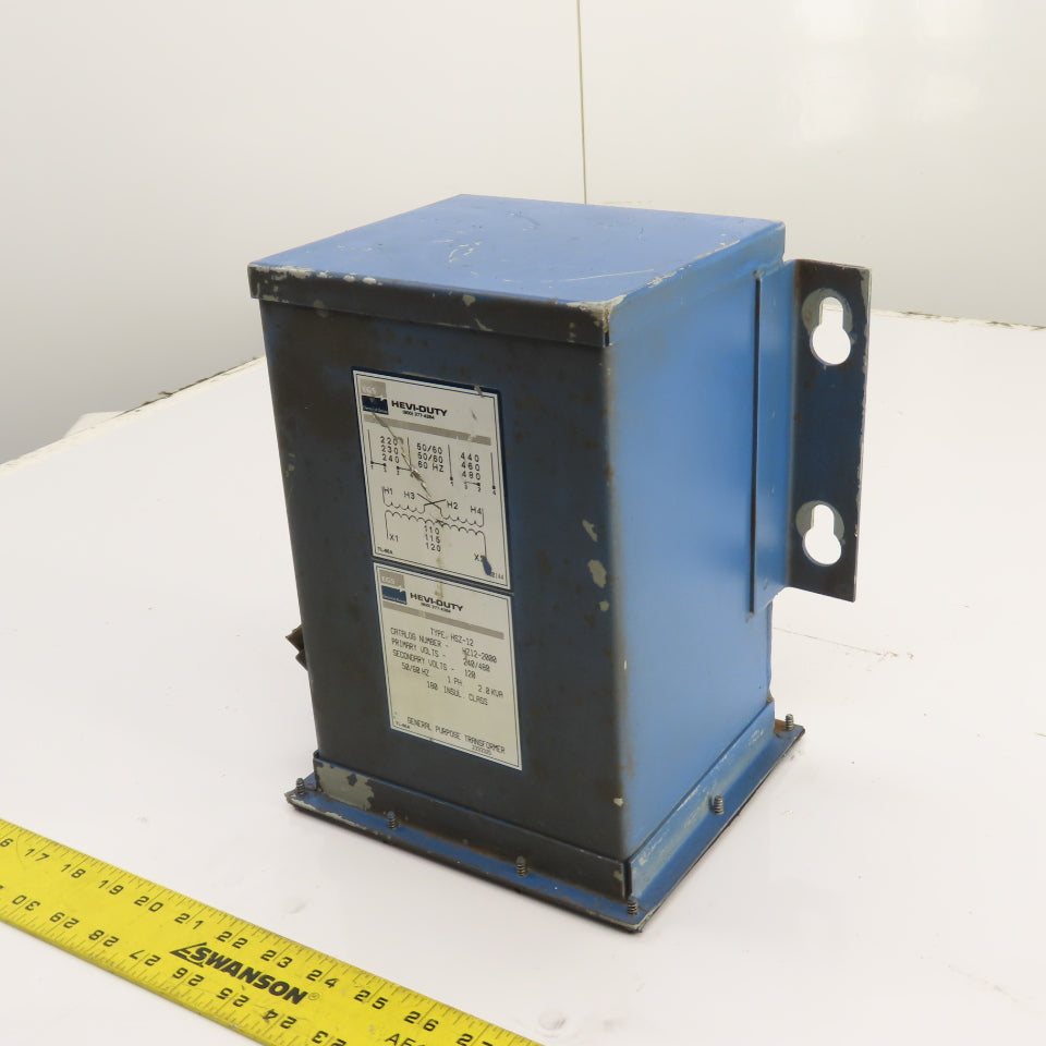 Hevi-Duty HSZ-12 HZ12-2000 2.0kVA 1PH Transformer Pri 240/480 Sec 120V Tested