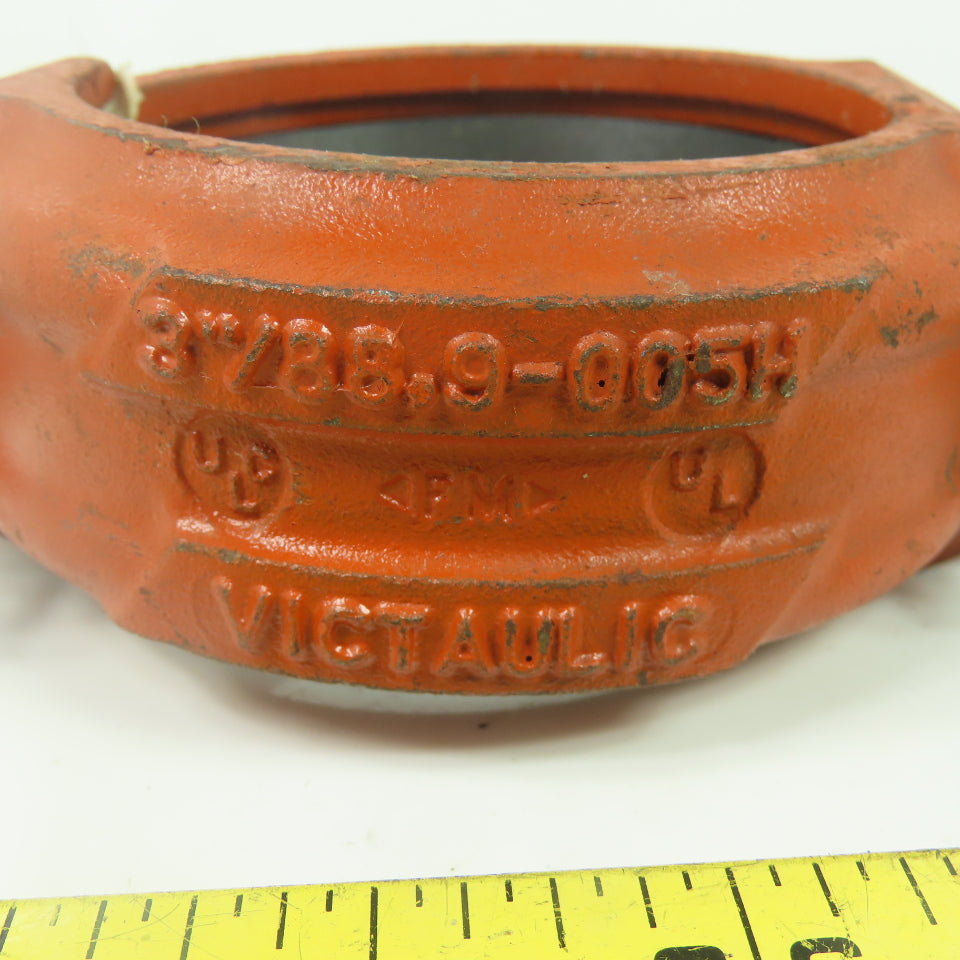 Victaulic 3"/88.9-005H 3" Rigid Pipe Coupling W/ Rubber Gasket