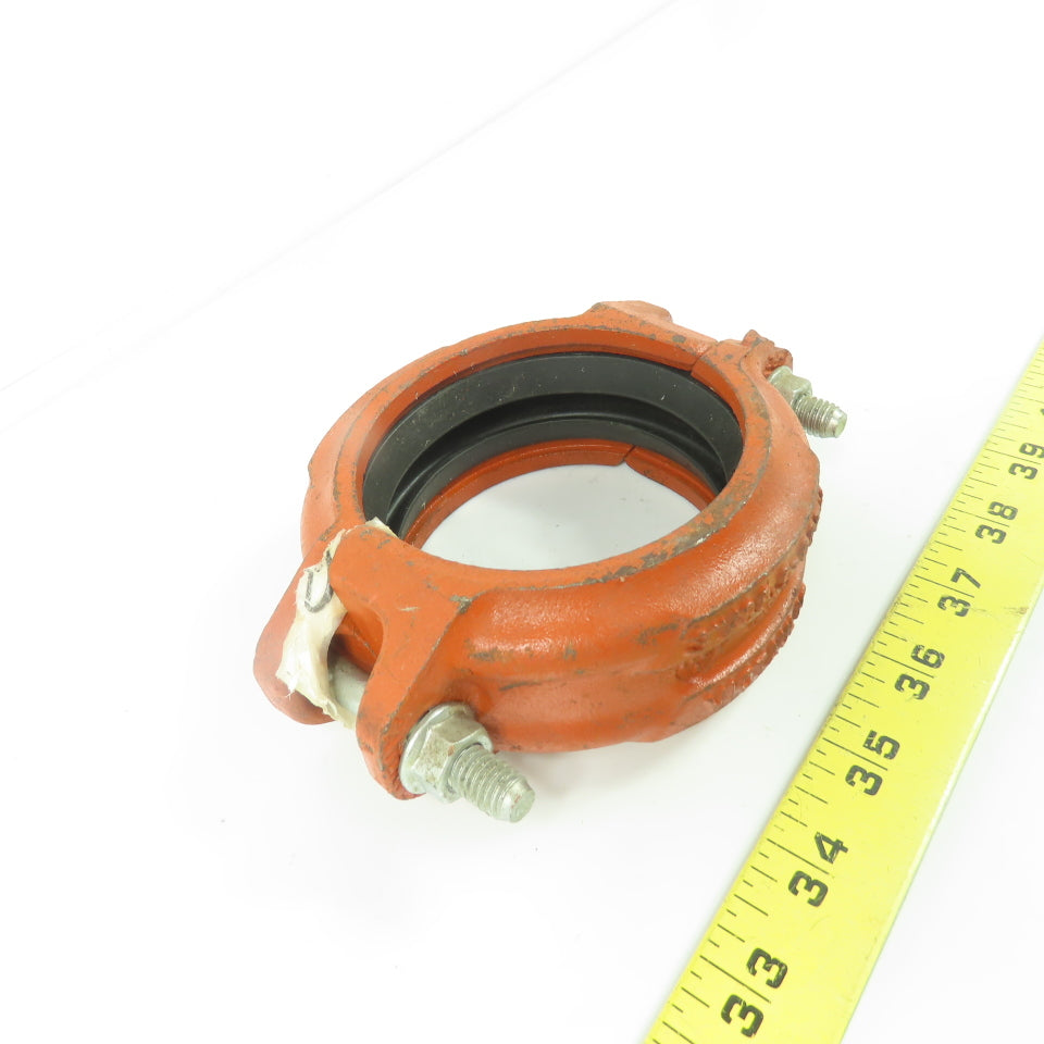 Victaulic 3"/88.9-005H 3" Rigid Pipe Coupling W/ Rubber Gasket