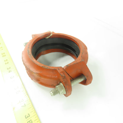 Victaulic 3"/88.9-005H 3" Rigid Pipe Coupling W/ Rubber Gasket