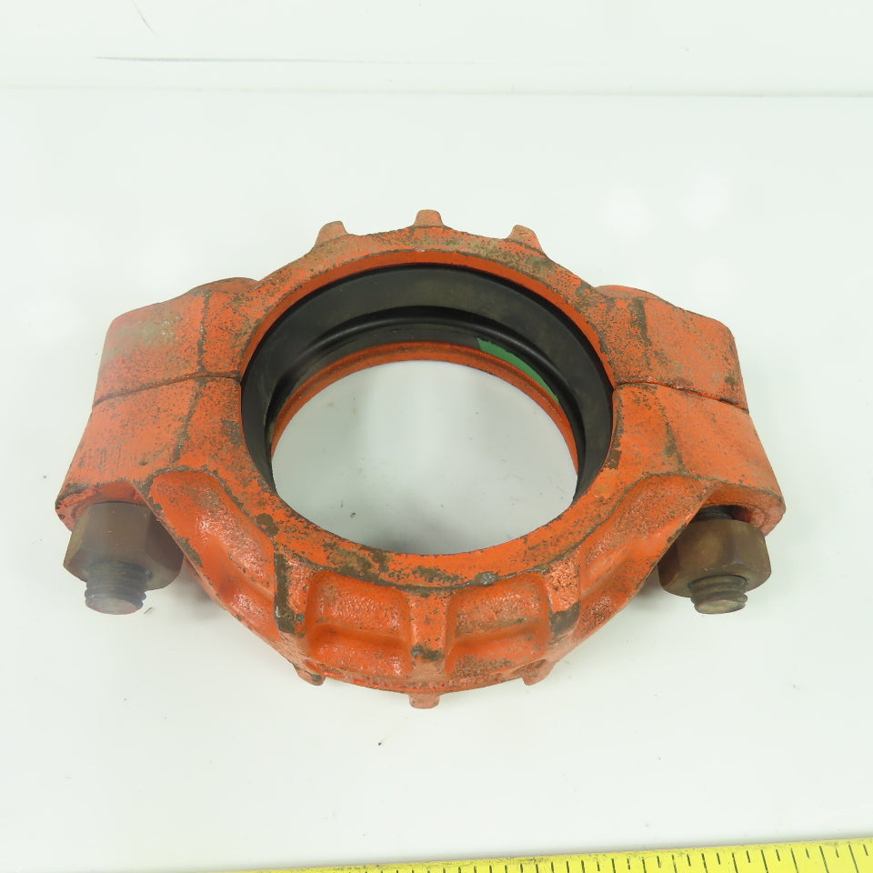 Victaulic 77 3" Rigid Pipe Coupling W/ Rubber Gasket