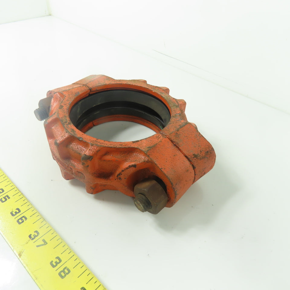 Victaulic 77 3" Rigid Pipe Coupling W/ Rubber Gasket