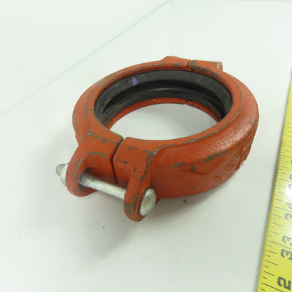 Rigidlite Fig 7400 4" Rigid Pipe Coupling 114.3mm W/ Rubber Gasket