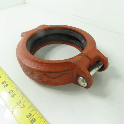 Rigidlite Fig 7400 4" Rigid Pipe Coupling 114.3mm W/ Rubber Gasket