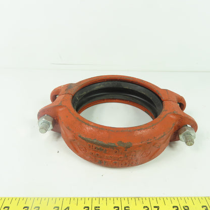 Rigidlite Fig 7400 4" Rigid Pipe Coupling 114.3mm W/ Rubber Gasket