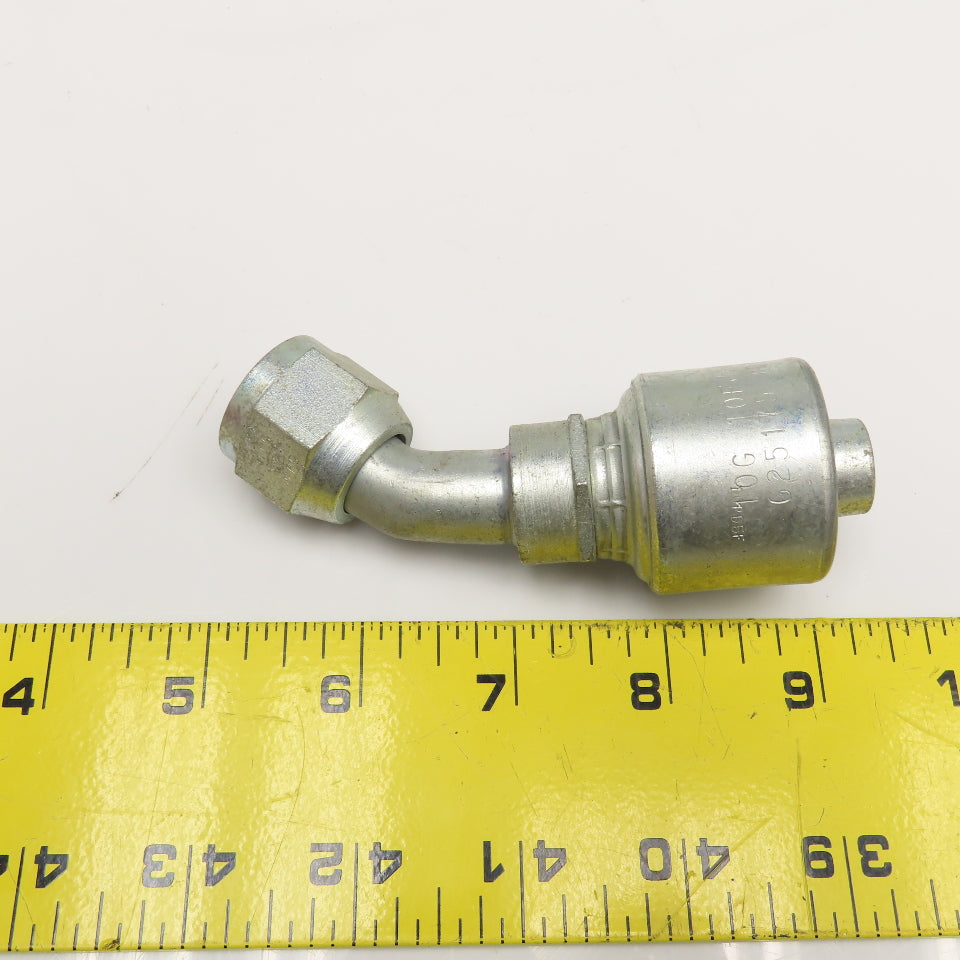 Gates 10G 10FJX45 5/8" ID Hose x 5/8" JIC Female Swivel Elbow 45°