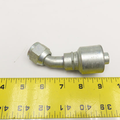 Gates 10G 10FJX45 5/8" ID Hose x 5/8" JIC Female Swivel Elbow 45°