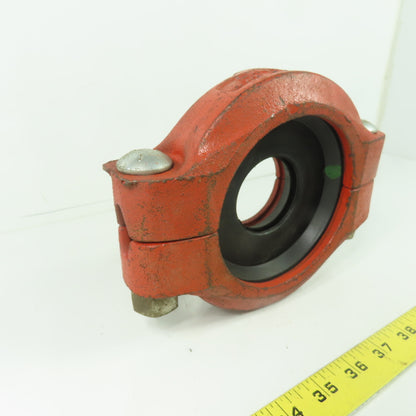 Rigidlite Fig 7010 4" x 2" Rigid Reducing Pipe Coupling W/ Rubber Gasket