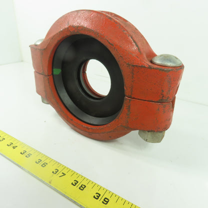 Rigidlite Fig 7010 4" x 2" Rigid Reducing Pipe Coupling W/ Rubber Gasket