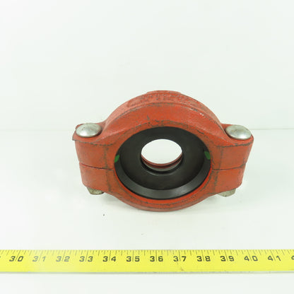 Rigidlite Fig 7010 4" x 2" Rigid Reducing Pipe Coupling W/ Rubber Gasket