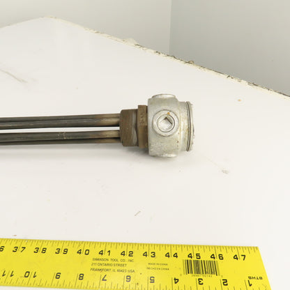 Accutherm 422-80-226N-23 15KW Screw Plug Immersion Heater 480V 3PH 41" Depth