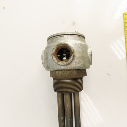 Accutherm 422-80-226N-23 15KW Screw Plug Immersion Heater 480V 3PH 41" Depth