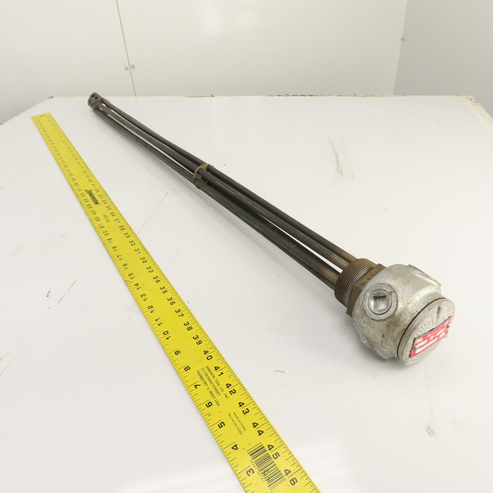Accutherm 422-80-226N-23 15KW Screw Plug Immersion Heater 480V 3PH 41" Depth