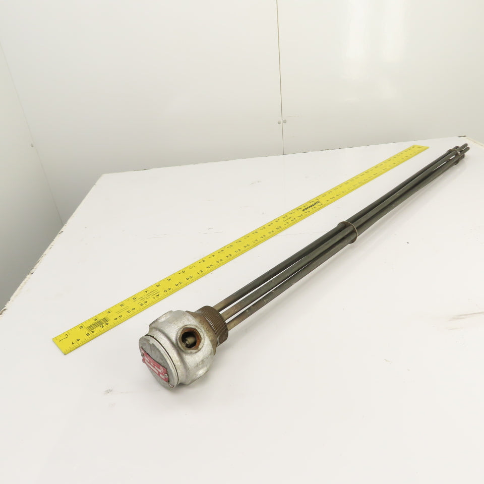 Accutherm 422-80-226N-23 15KW Screw Plug Immersion Heater 480V 3PH 41" Depth