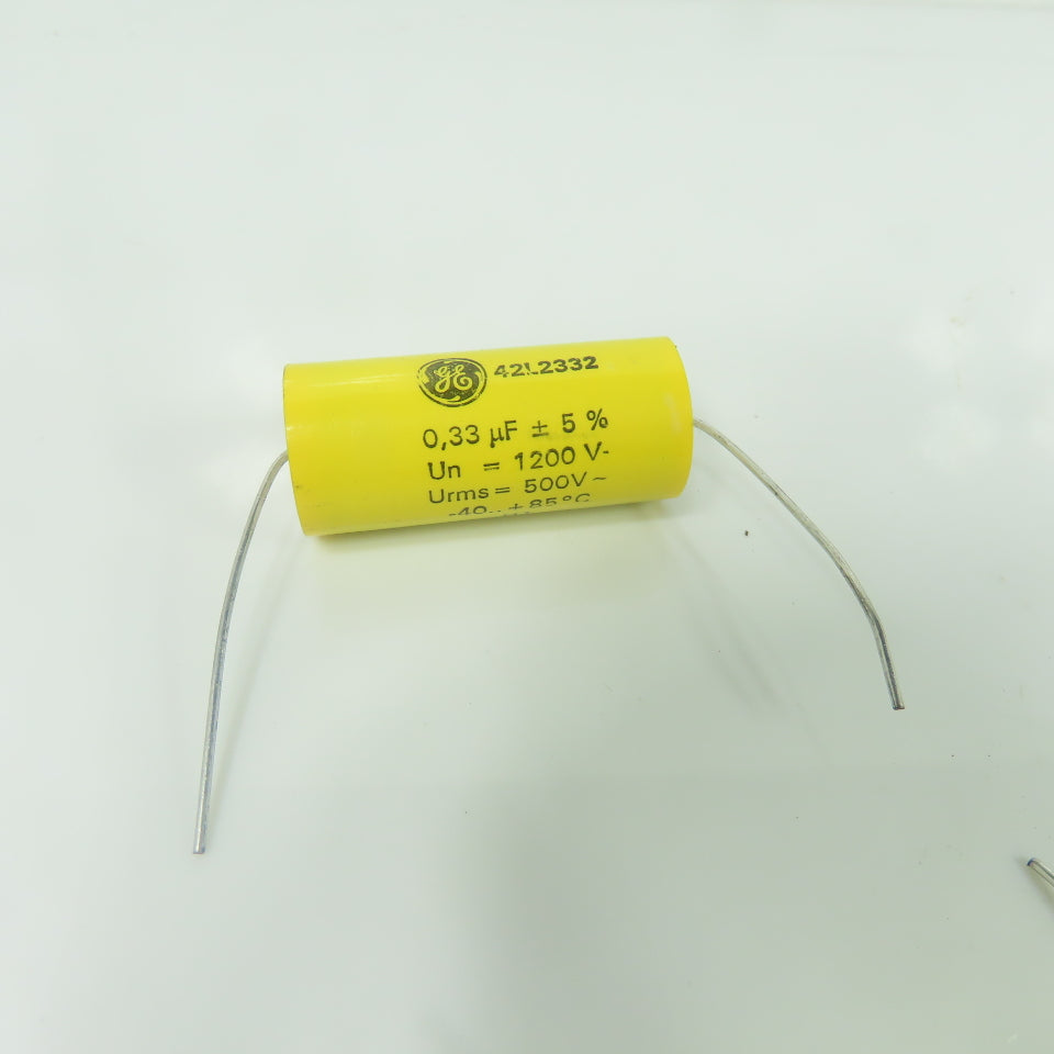 General Electric 42L2332 Film Capacitor Un=1200V Urms=500V 0.33uF Lot Of 2