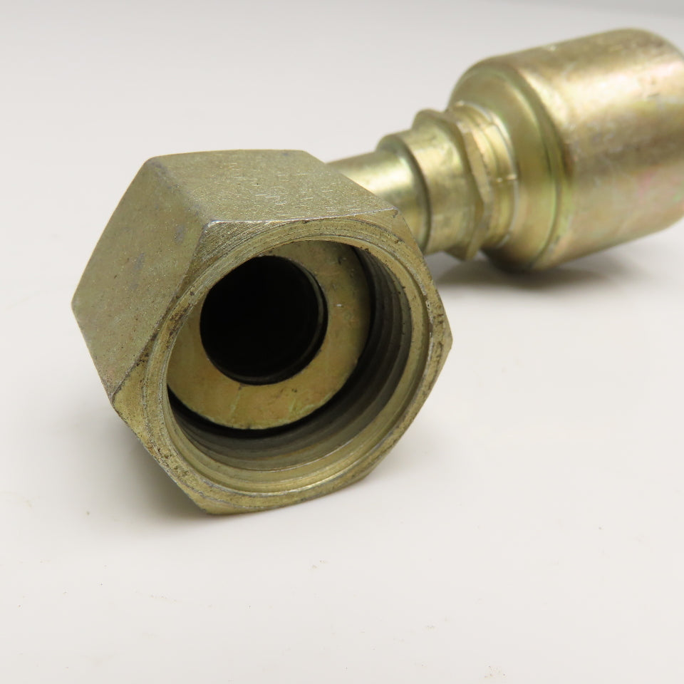 Gates 12G 12FFORX 90XS 3/4" Hose ID x 3/4" Female Flat Face Swivel Elbow 90°
