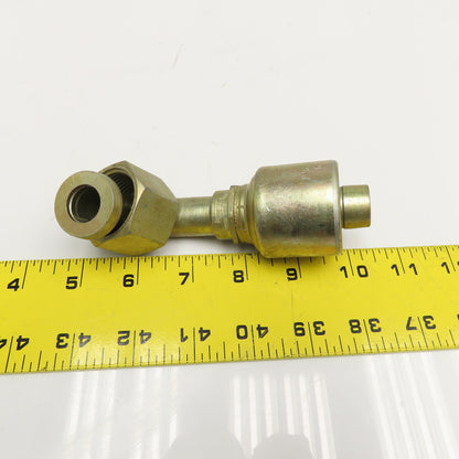 Gates 12G 12FFORX 90XS 3/4" Hose ID x 3/4" Female Flat Face Swivel Elbow 90°