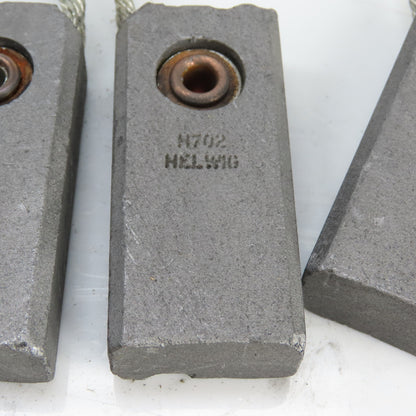 Helwig H702 Carbon Motor Brush 2-3/4" x 1-1/4" x 3/4" Lot Of 13