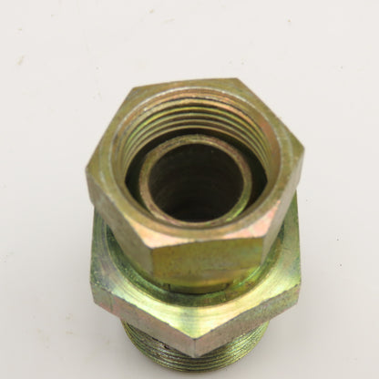 1" NPT Male x 3/4" NPSM Swivel Female Flare Seat Hydraulic Fitting