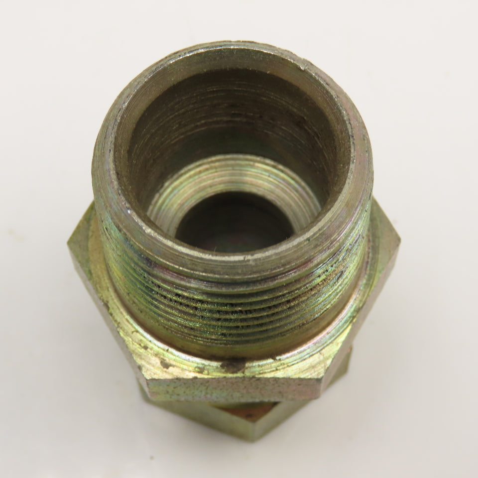 1" NPT Male x 3/4" NPSM Swivel Female Flare Seat Hydraulic Fitting