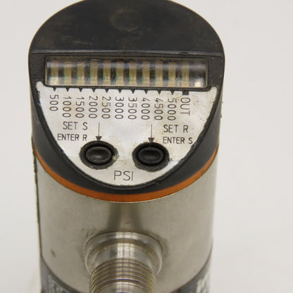 IFM Efector PB5220 Pressure Sensor 250-5000PSI 1/4" NPT 18...30VDC