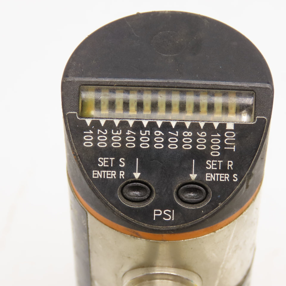IFM Efector PB5322 Pressure Sensor 50-1000PSI 7/16 UNF 18...30VDC