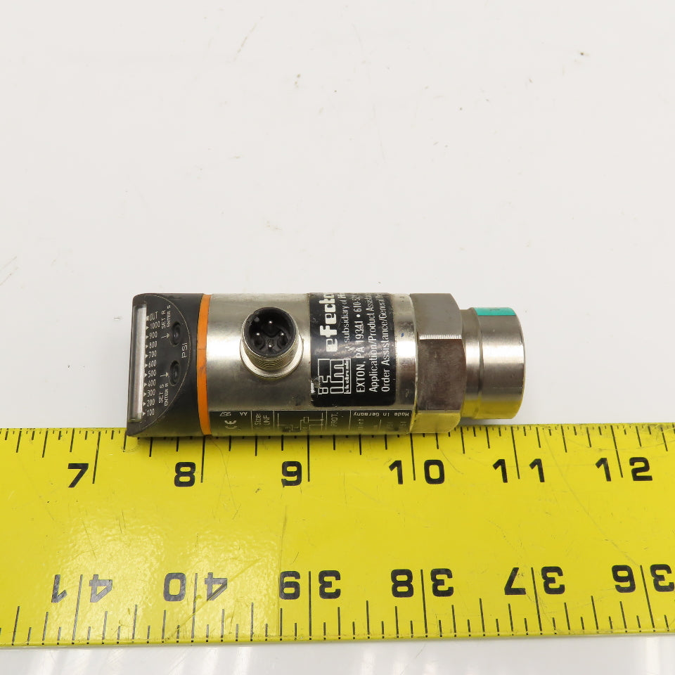 IFM Efector PB5322 Pressure Sensor 50-1000PSI 7/16 UNF 18...30VDC