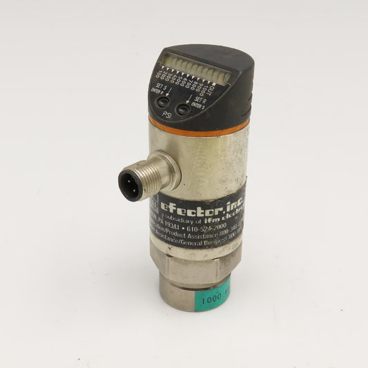 IFM Efector PB5322 Pressure Sensor 50-1000PSI 7/16 UNF 18...30VDC