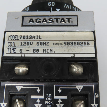 Agastat 7012AIL 120V 60Hz 6-60 Minute Timer