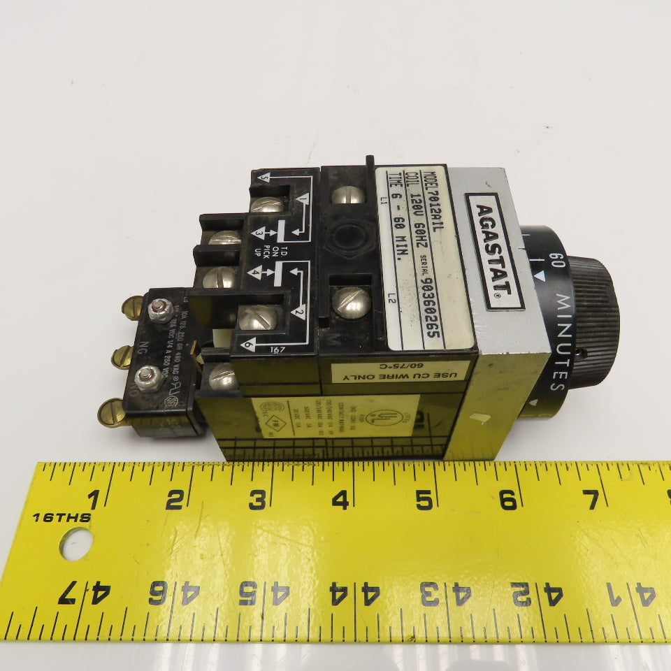 Agastat 7012AIL 120V 60Hz 6-60 Minute Timer
