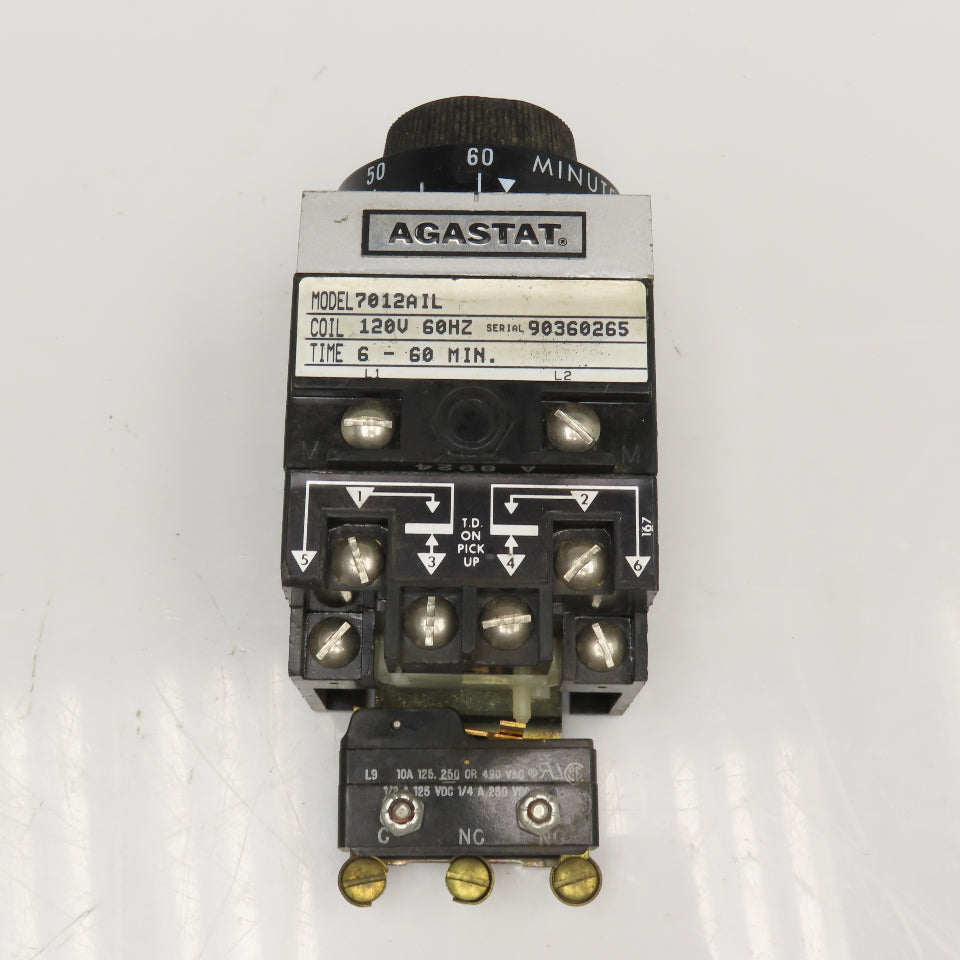 Agastat 7012AIL 120V 60Hz 6-60 Minute Timer