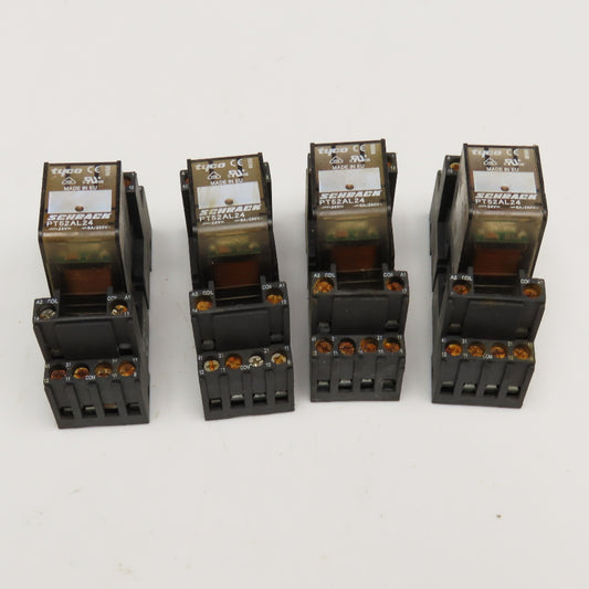 Tyco PT52AL24 General Purpose Relay 24VDC Used Lot Of 4