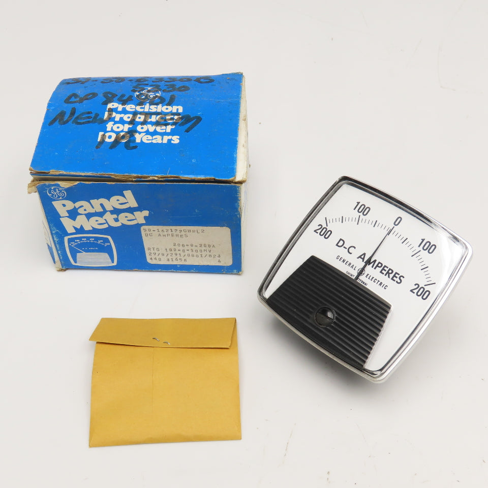 General Electric 50-162122GBRL2 200-0-200A DC Amperes Panel Meter