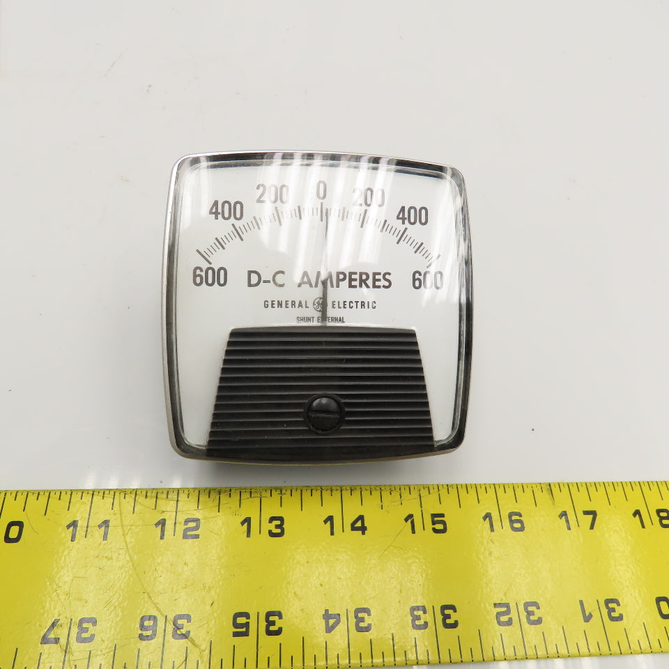 General Electric 50-162122GBSJ2 600-0-600A DC Amperes Panel Meter