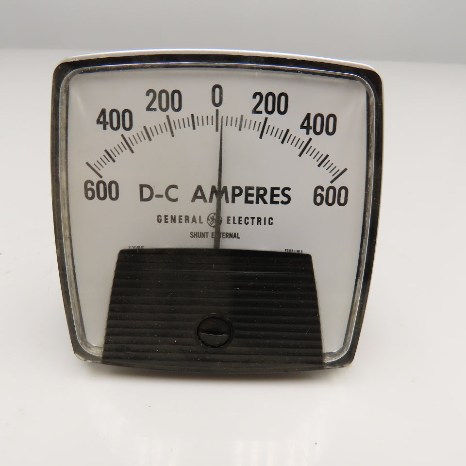 General Electric 50-162122GBSJ2 600-0-600A DC Amperes Panel Meter