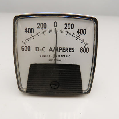 General Electric 50-162122GBSJ2 600-0-600A DC Amperes Panel Meter