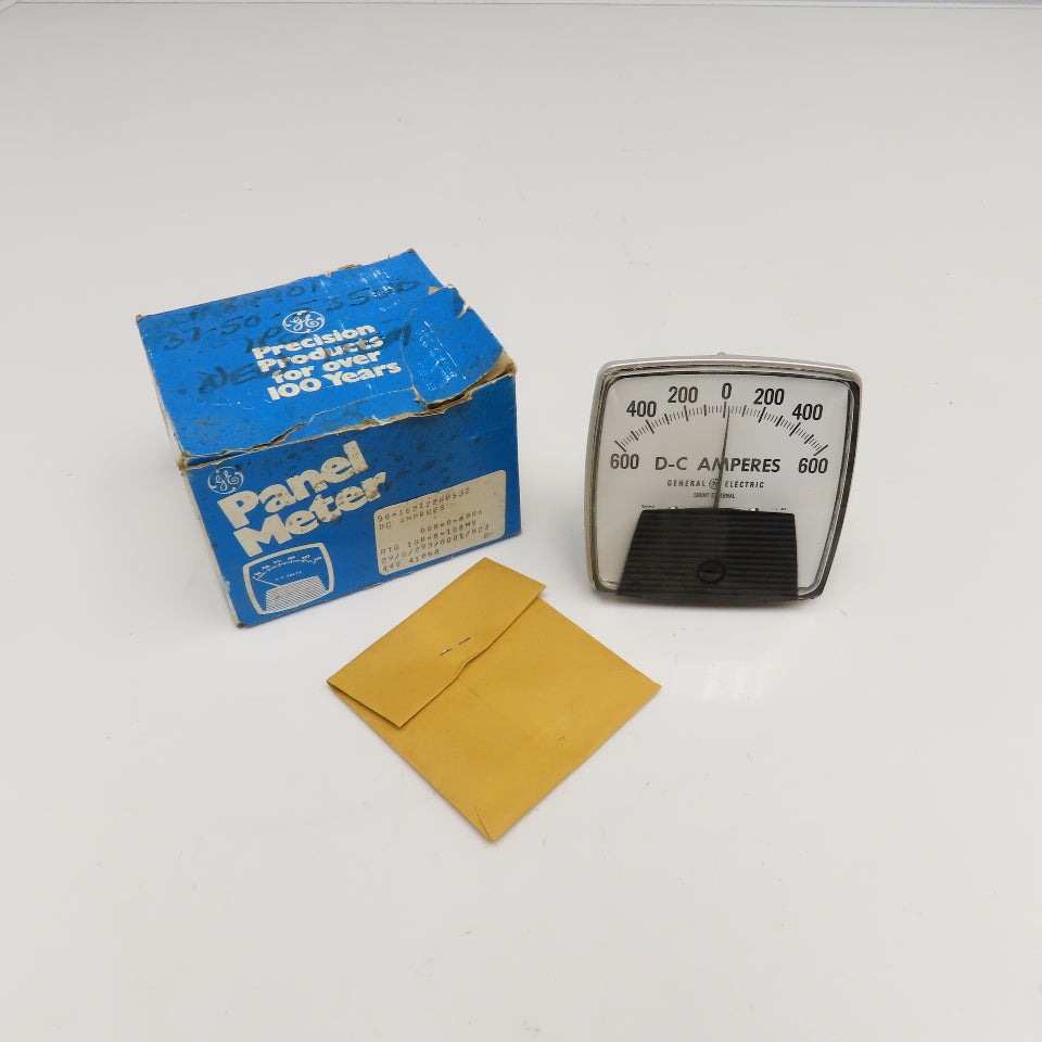 General Electric 50-162122GBSJ2 600-0-600A DC Amperes Panel Meter