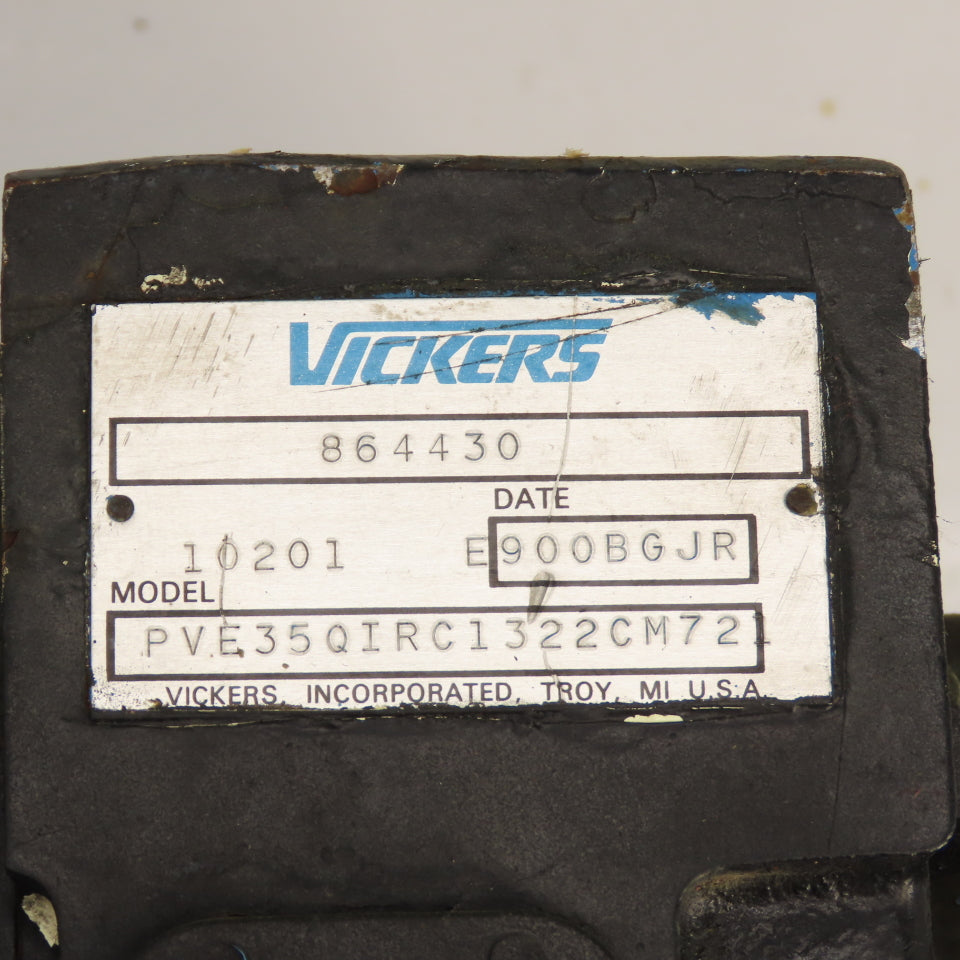 Vickers PVE35QIRC1322CM72 864430 Hydraulic Piston Pump