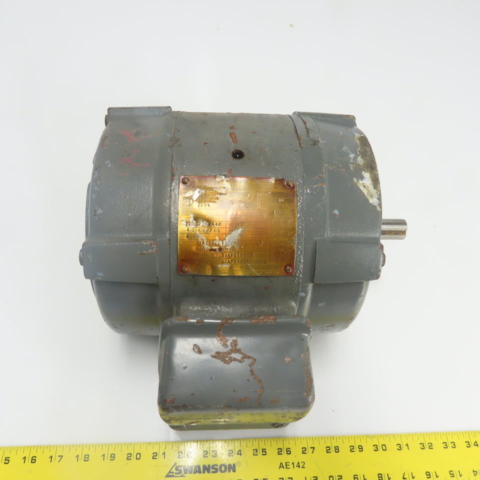 Westinghouse ABNV 1.5HP AC Electric Motor 3Ph 220/440V 3500RPM