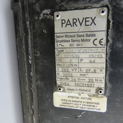 Parvex LD825EJR2312-Z Inline Servo Gear Motor 17.5Nm W/ Mijno Gear Box 140