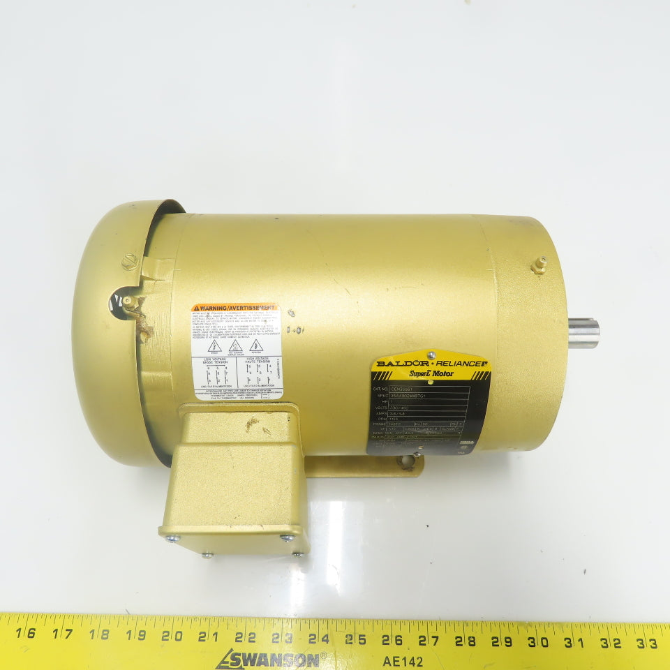 Baldor CEM3556T 1HP AC Electric Motor 3Ph 230/460V 1155RPM 143TC Frame